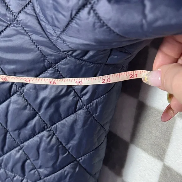 Barbour Navy Quilted Women's Jacket Parka 8 - Picture 9 of 13